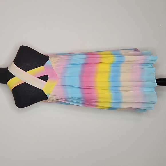 Adelyn Rae Lizzy Ombre Pleated Babydoll Dress - Picture 8 of 11